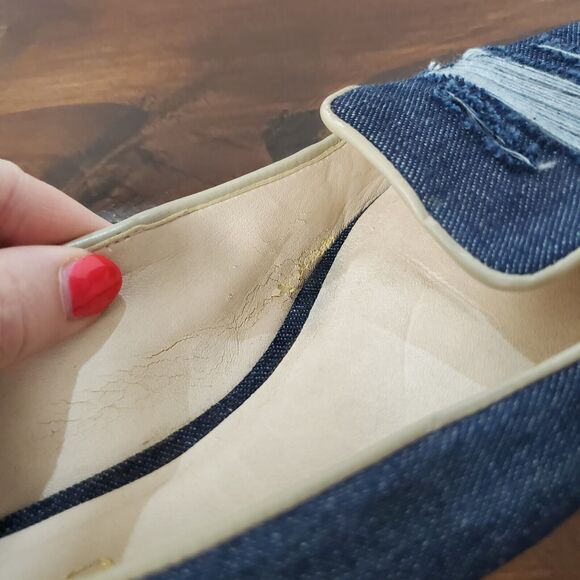 Trndy Blue Denim Flats - Picture 10 of 16